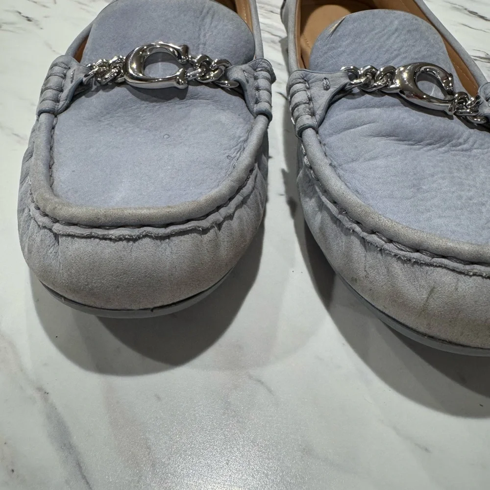 COACH Women’s Maegan Driver Loafer -‎ Bluebell/ Blue 9.5B - Picture 8 of 10